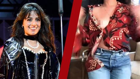 camila cabello nip slip|Camila Cabello Suffers Nip Slip On Live TV & Makes A TikTok